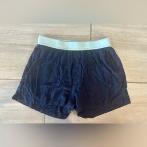 Women's Navy Blue Pajama Shorts